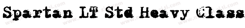 Spartan LT Std Heavy Classified字体转换